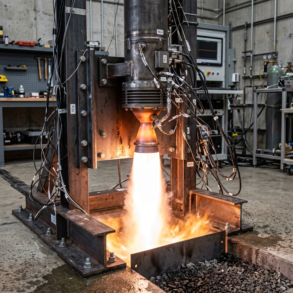 Propulsion static test fire